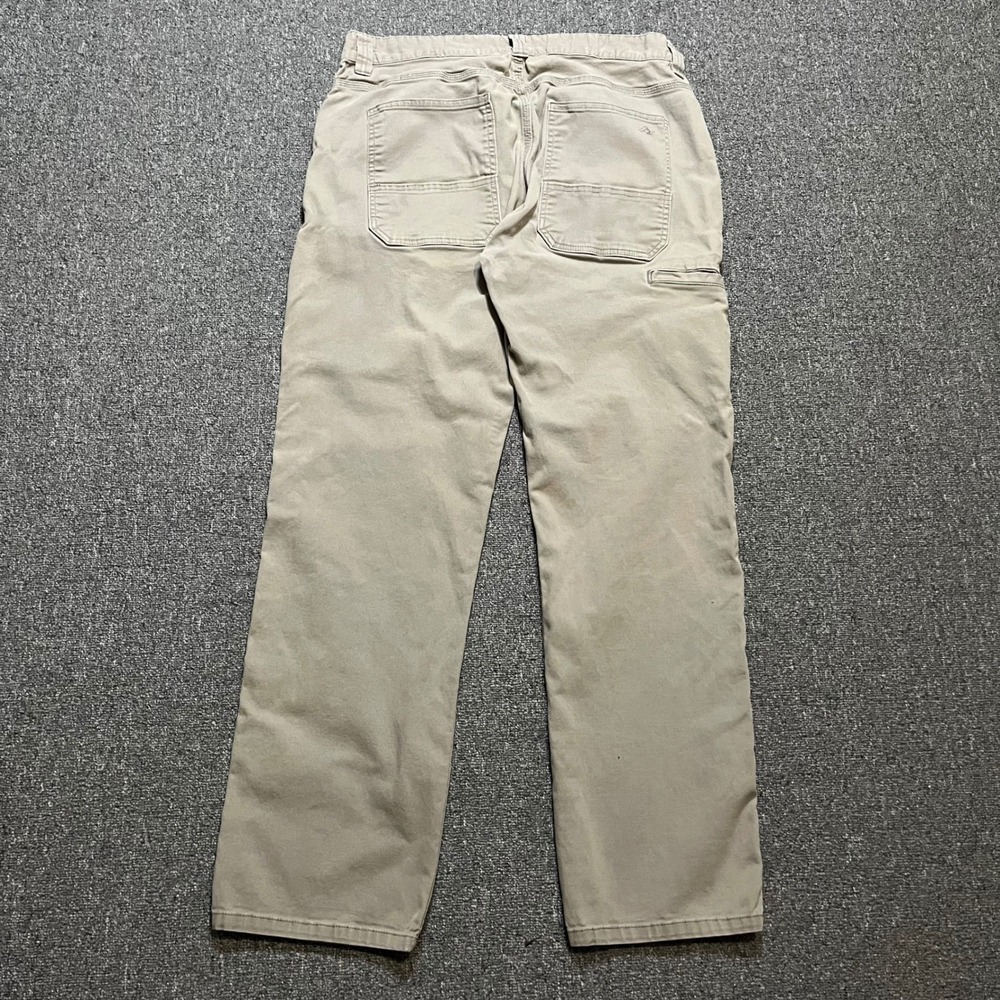 Ridgecut Toughwear Mens 34x32 Beige Canvas Carpenter Pants Utility Workwear - Picture 2 of 11
